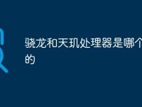 骁龙和天玑处理器是哪个国家的-路由网