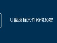 U盘投标文件如何加密-路由网