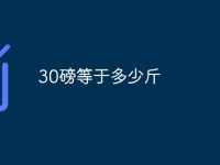 30磅等于多少斤-路由网