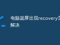 电脑蓝屏出现recovery怎么解决-路由网