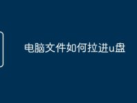 电脑文件如何拉进u盘-路由网
