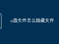 u盘文件怎么隐藏文件-路由网