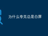 为什么夸克总是白屏-路由网