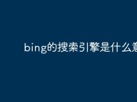 bing的搜索引擎是什么意思-路由网