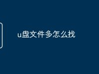 u盘文件多怎么找-路由网