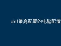 dnf最高配置的电脑配置?-路由网