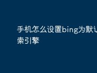 手机怎么设置bing为默认搜索引擎-路由网