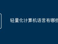 轻量化计算机语言有哪些-路由网