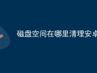磁盘空间在哪里清理安卓-路由网