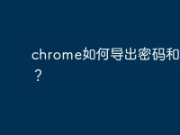 chrome如何导出密码和账号?-路由网