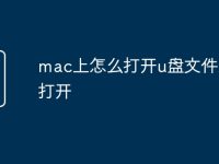 mac上怎么打开u盘文件怎么打开-路由网