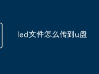 led文件怎么传到u盘-路由网