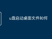 u盘启动桌面文件如何-路由网