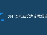 为什么电话没声音微信有声音-路由网