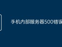 手机内部服务器500错误原因-路由网