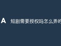 短剧需要授权吗怎么弄的-路由网