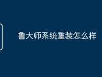 鲁大师系统重装怎么样-路由网