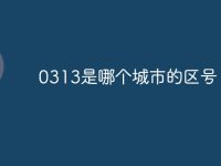 0313是哪个城市的区号-路由网