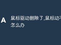 鼠标驱动删除了,鼠标动不了怎么办-路由网