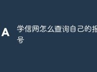 学信网怎么查询自己的报告编号-路由网