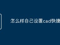 怎么样自己设置cad快捷命令-路由网
