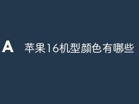 苹果16机型颜色有哪些-路由网