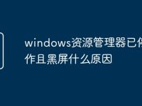 windows资源管理器已停止工作且黑屏什么原因-路由网