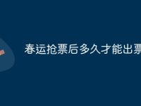 春运抢票后多久才能出票-路由网