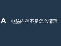 电脑内存不足怎么清理-路由网