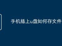 手机插上u盘如何存文件-路由网