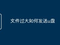文件过大如何发送u盘-路由网