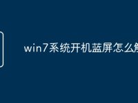 win7系统开机蓝屏怎么解决-路由网