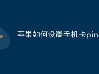苹果如何设置手机卡pin密码-路由网