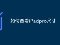如何查看iPadpro尺寸-路由网