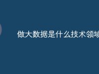 做大数据是什么技术领域-路由网