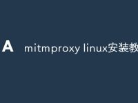 mitmproxy linux安装教程-路由网