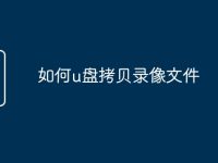 如何u盘拷贝录像文件-路由网
