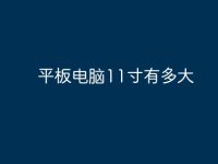 平板电脑11寸有多大-路由网