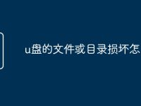 u盘的文件或目录损坏怎么办-路由网