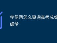 学信网怎么查询高考成绩报告编号-路由网