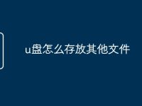 u盘怎么存放其他文件-路由网