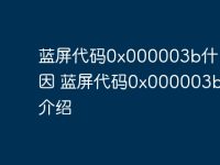 蓝屏代码0x000003b什么原因 蓝屏代码0x000003b原因介绍-路由网
