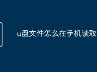 u盘文件怎么在手机读取-路由网