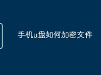 手机u盘如何加密文件-路由网