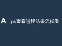 ps查看进程结果怎样看-路由网