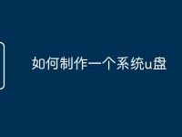如何制作一个系统u盘-路由网