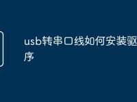 usb转串口线如何安装驱动程序-路由网