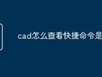 cad怎么查看快捷命令是什么-路由网