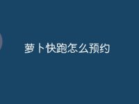 萝卜快跑怎么预约-路由网