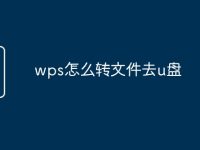 wps怎么转文件去u盘-路由网